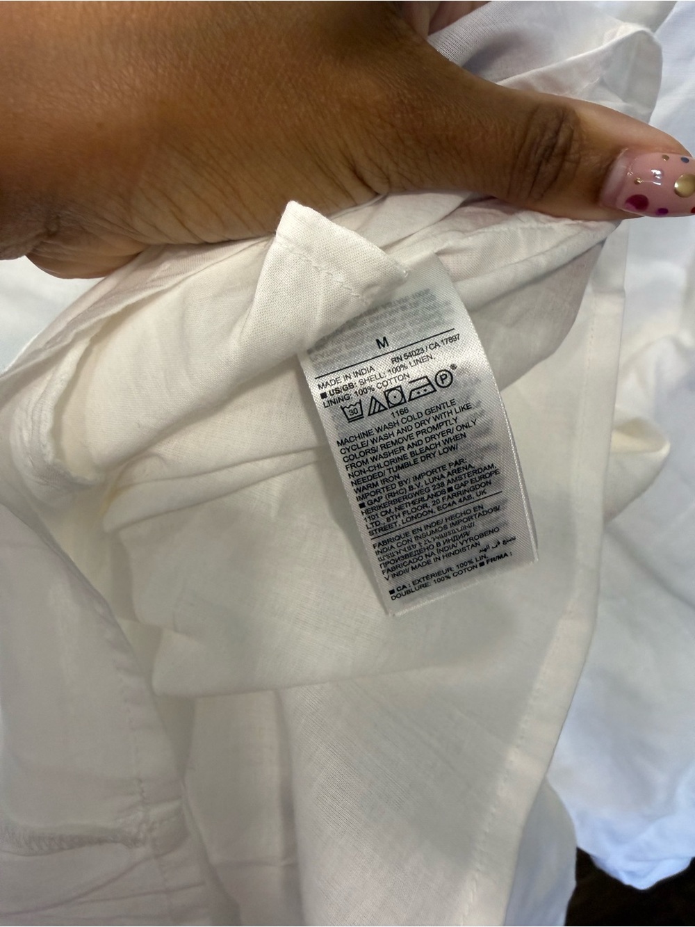 NWT Banana Republic Livia White Poplin Mini Dress Size Medium - Picture 10 of 11